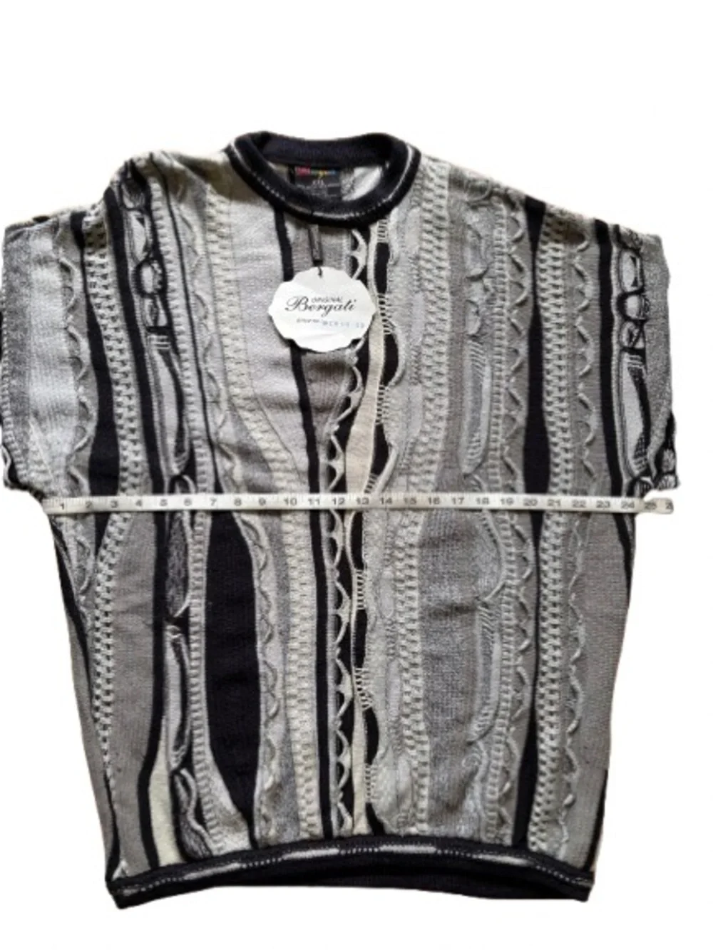Vintage Bergati 3D Knit Sweater XXL Deadstock